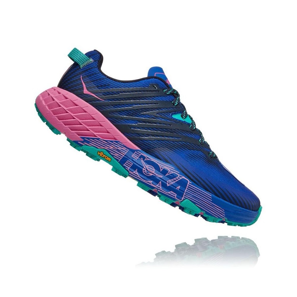 Hoka One One Blue and Pink Athletic Shoes